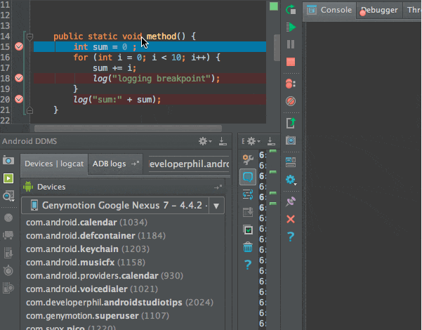 Logging Breakpoints